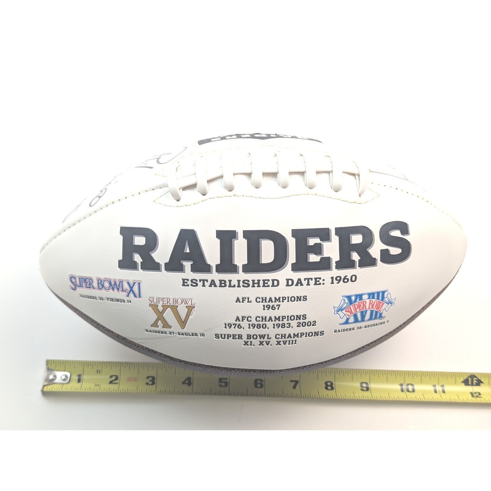 Raiders Football‎ Signed Phil Villapiano SB XI XV XVIII Autographed Display Ball